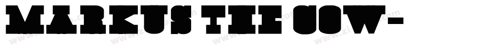 Markus the Cow字体转换